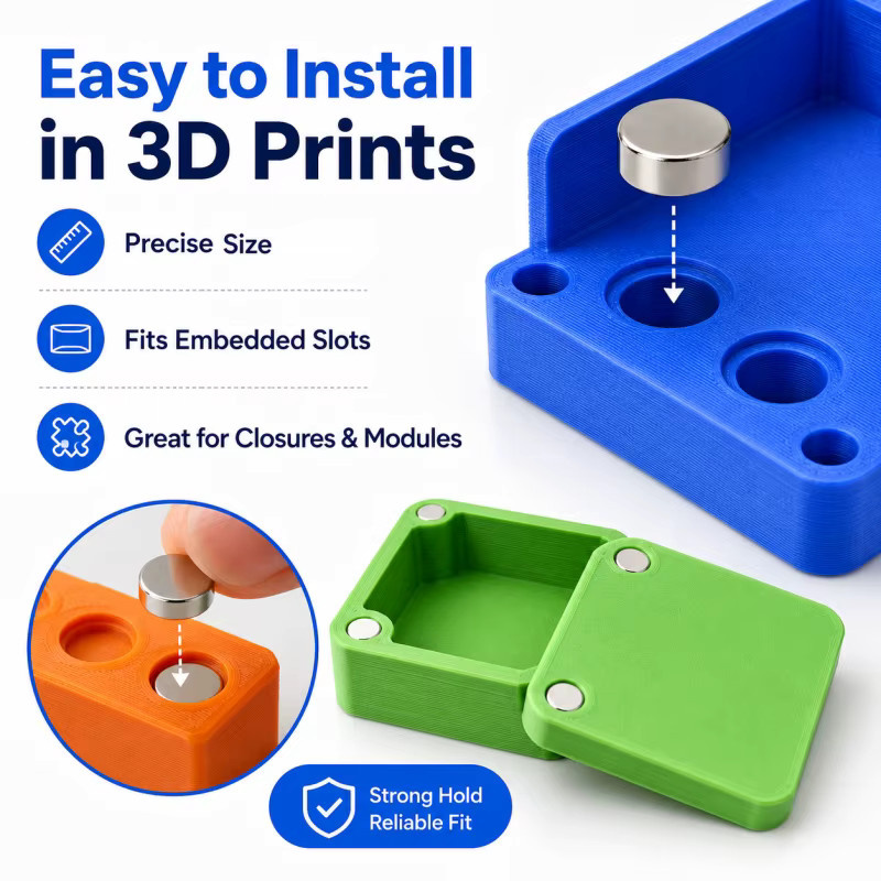 3D-Druckwerkzeug-Set mit Neodym-Magnetscheiben in 10 Größen für Bambu Lab FDM-Drucker - Bild 4