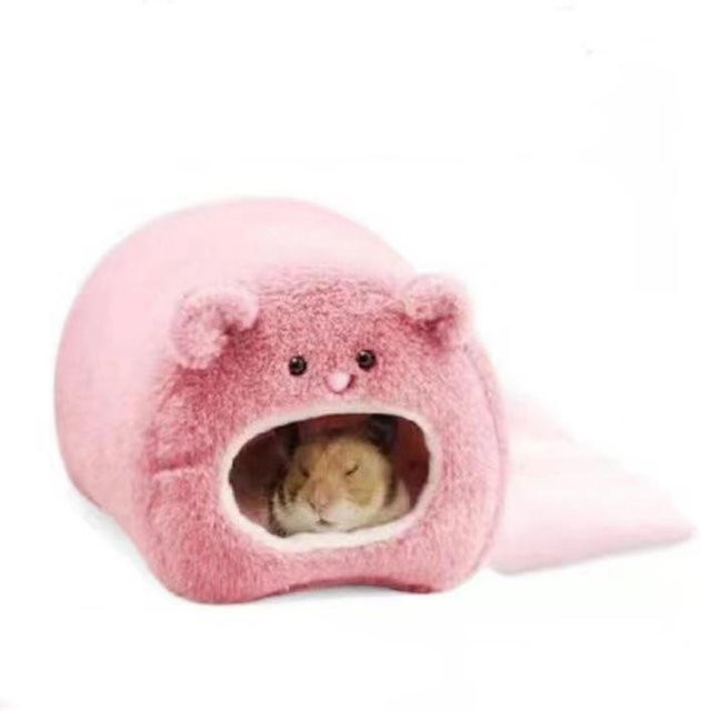 Yiran Furniture Hängematte aus Plüsch für Kleintiere in Rosa - Bild 1