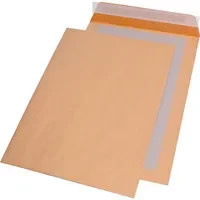 MAILmedia Papprückwandtasche DIN B4 ohne Fenster aus Kraftpapier, Braun - Bild 1