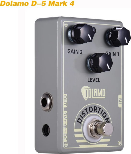 Dolamo D-5 Distortion Gitarreneffektpedal mit True Bypass für E-Gitarren - Bild 1