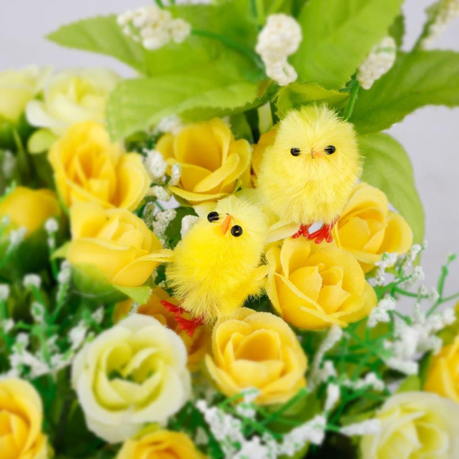 Mini Ostern Gelb Küken, Bauernhof Tier Statuen, 60-teiliges Set - Bild 2