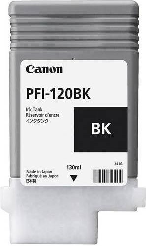 Canon PFI-120BK Original Tintenbehälter Schwarz 130 ml für imagePROGRAF TM-200, TM-205, TM-300, TM-305 - Bild 2