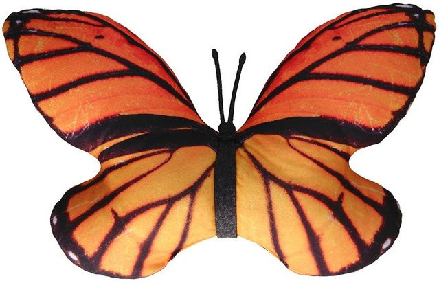 Bertoni Kissen Monarchfalter mit Grafikprint in Orange, Breite: 50 cm, Höhe: 32 cm - Bild 1