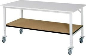 Rau Fahrbarer Arbeitstisch Tom KM-01 höhenverstellbar B/T/H: 200 x 100 x 91 bis 123 cm - Bild 1