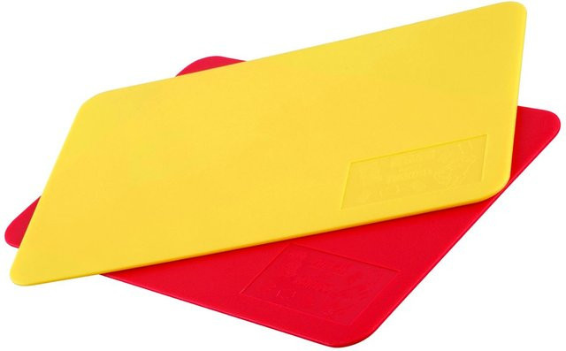 Zenker Schneidmatten-Set HARIBO Goldbär, 2-teilig, rot und gelb, B: 24 cm, T: 16 cm - Bild 1
