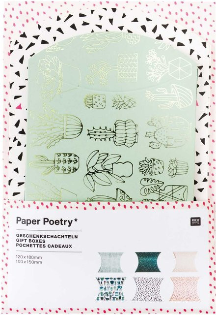 Rico Design Paper Poetry Geschenkschachteln Hygge Plants, 6 Stück, multicolour - Bild 1