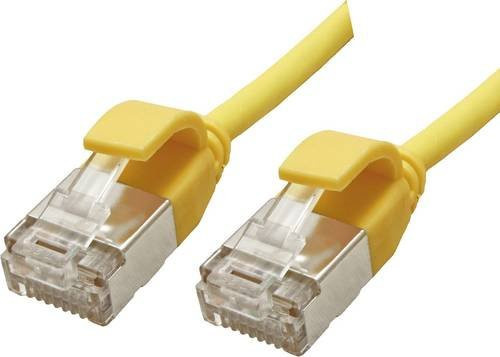 Roline Patchkabel Cat.6A U/FTP Ethernet LAN Slim LSOH Gelb 1 m - Bild 1
