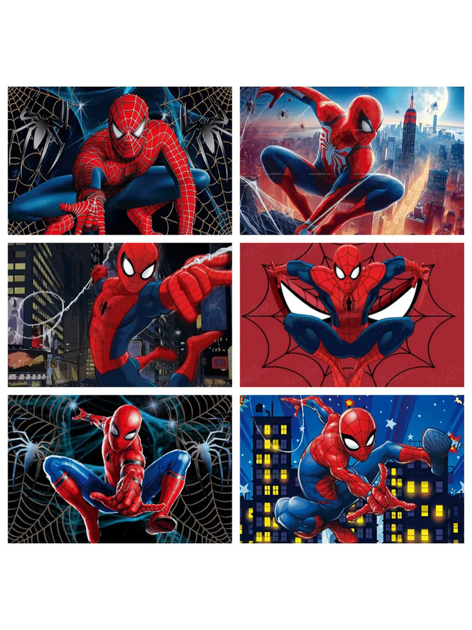 Marvel Spider-Man Fotografie-Hintergrund von Beast Kingdom in Rot und Multicolour für Kindergeburtstage und Superhelden-Partys, rund - Bild 2
