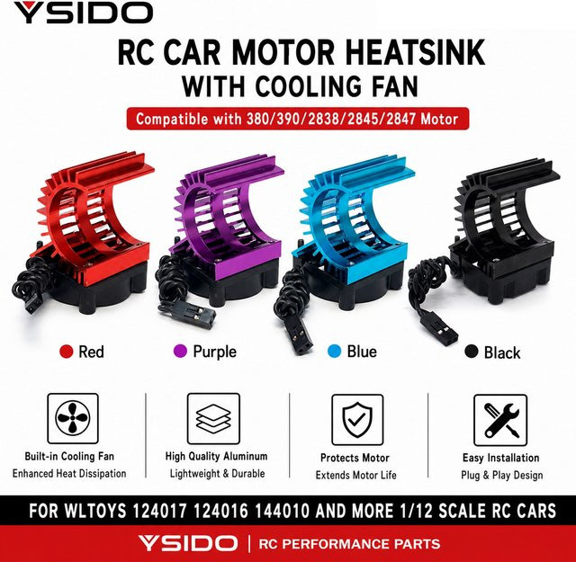 YSIDO Elektromotor-Abdeckung Kühlkörper Lüfter, Zubehör - Bild 1