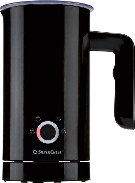 SILVERCREST Milchaufschäumer elektrisch in Schwarz mit Edelstahl- und Silikonkomponenten - Bild 1