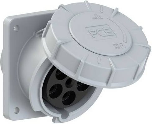 PC Electric Power Twist 435-1 CEE Anbaudose 63A 5polig grau IP67 - Bild 1
