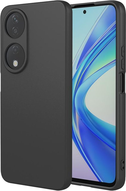 Flexible Flüssigsilikon TPU Schutzhülle für Honor 90, Smart 70 Lite und Honor 50 in Schwarz - Bild 1