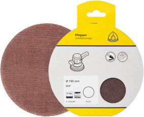 Klingspor AN 400 Gitterscheiben Korn 80 Durchmesser 150 mm Braun - Bild 1
