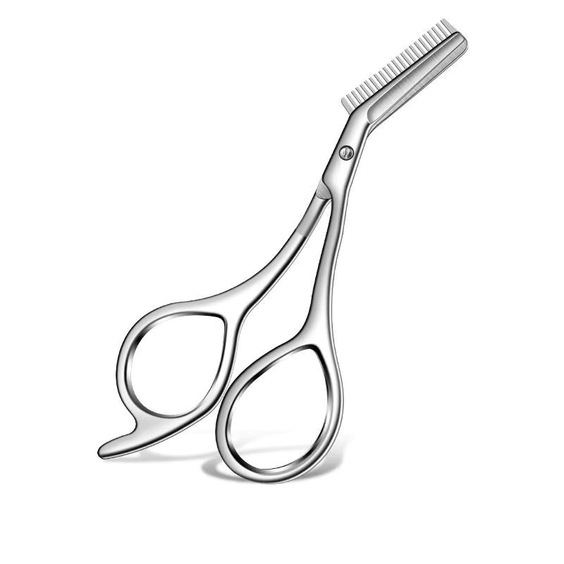 Nice Augenbrauenschere mit Kämmen, Edelstahl, Unisex - Bild 3
