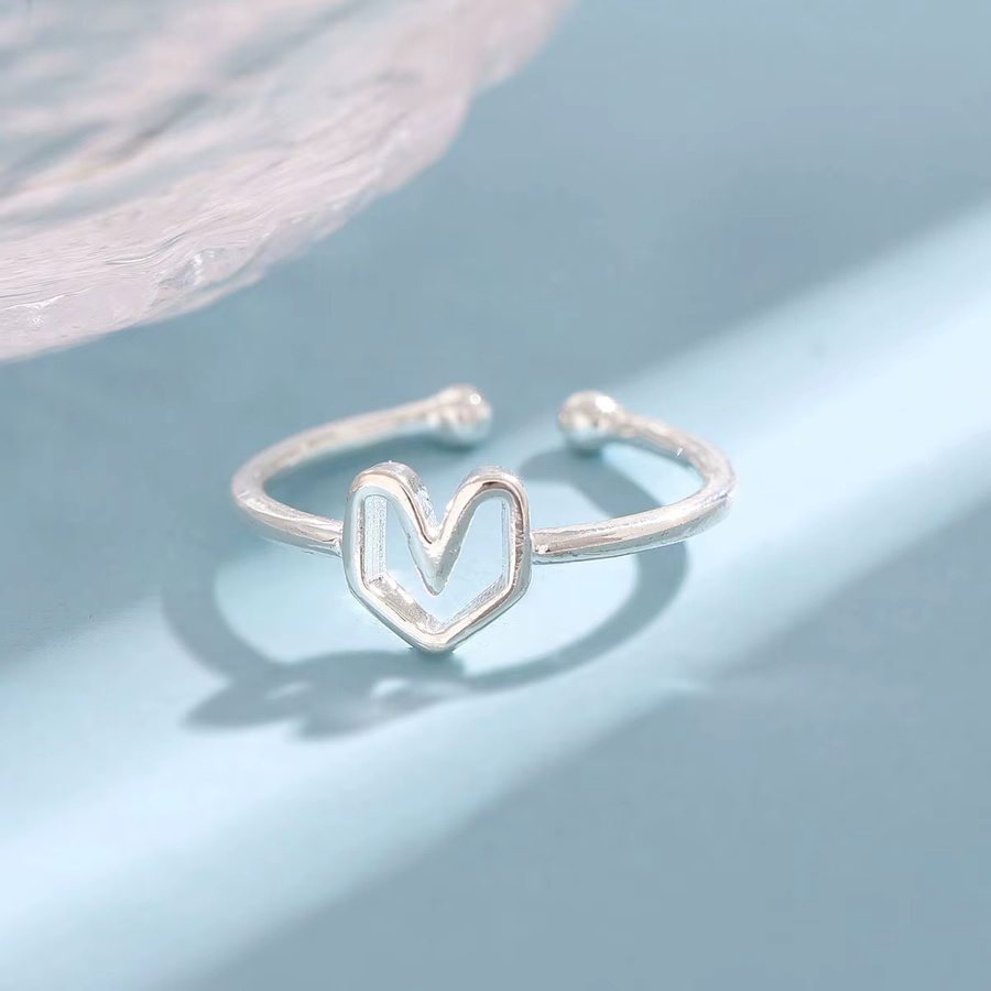 Ring 925 Silber, herzförmig, Damen - Bild 2