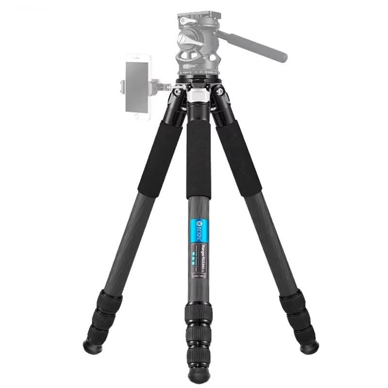RC334C-L Professionelles Carbonfaser-Stativ in Schwarz mit Kugelkopf und kurzer Mittelsäule für DSLR-Kameras - Bild 4