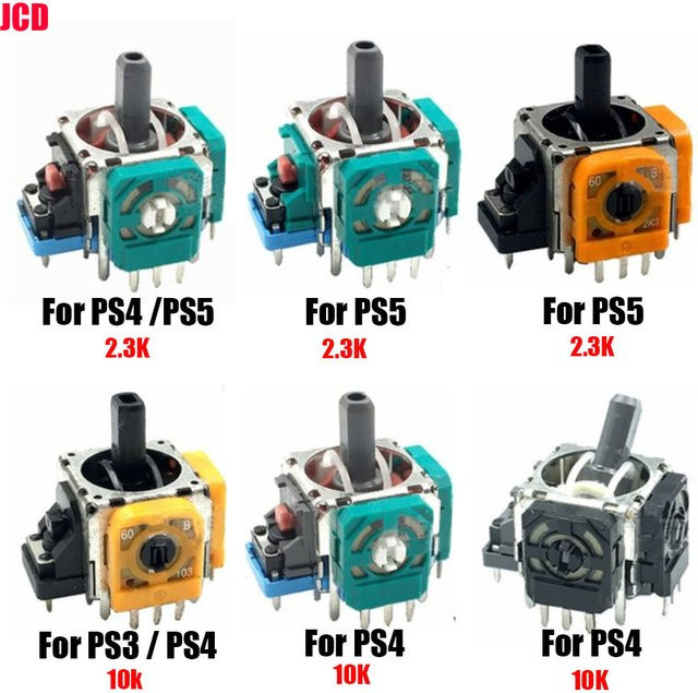 JCD 3Pin 3D Analog Stick Joystick Sensor Modul als Ersatz für PS5 PS4 PS3 Controller Thumbstick Potentiometer - Bild 1