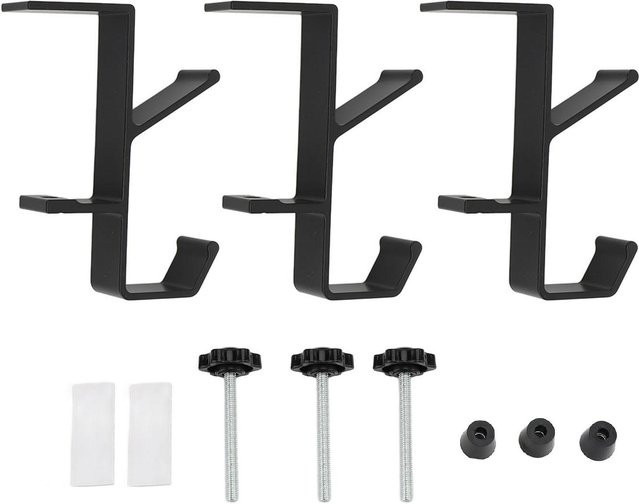 CosyHome Kopfhörerhalter und Haken aus Aluminiumlegierung in Schwarz - Bild 1