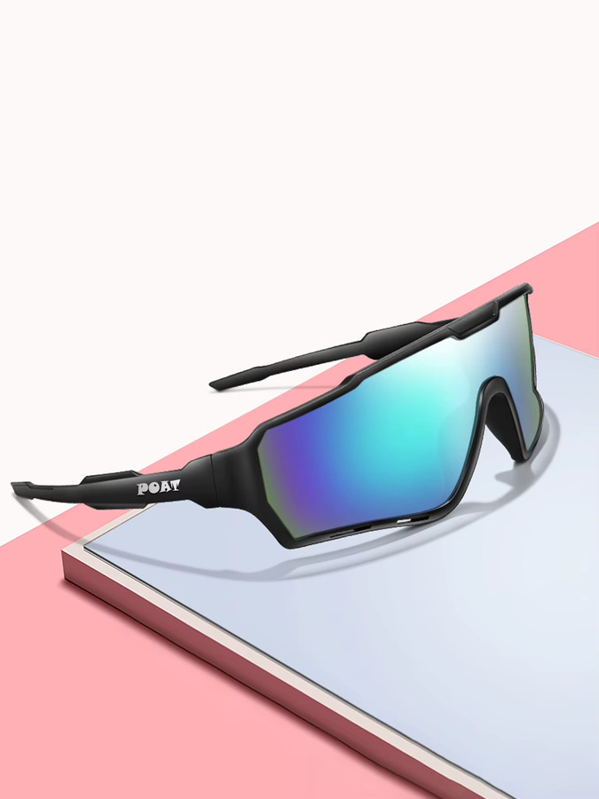 POAT Angel Sonnenbrille, Vollrand, Kunststoff, Schwarz, Unisex - Bild 2