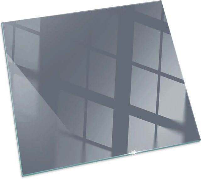 Tulup Marine Glasplatte für Kamin und Öfen, quadratisch, Farbe: Blau/Transparent, B/B/H: 50 x 50 x 0 cm - Bild 1