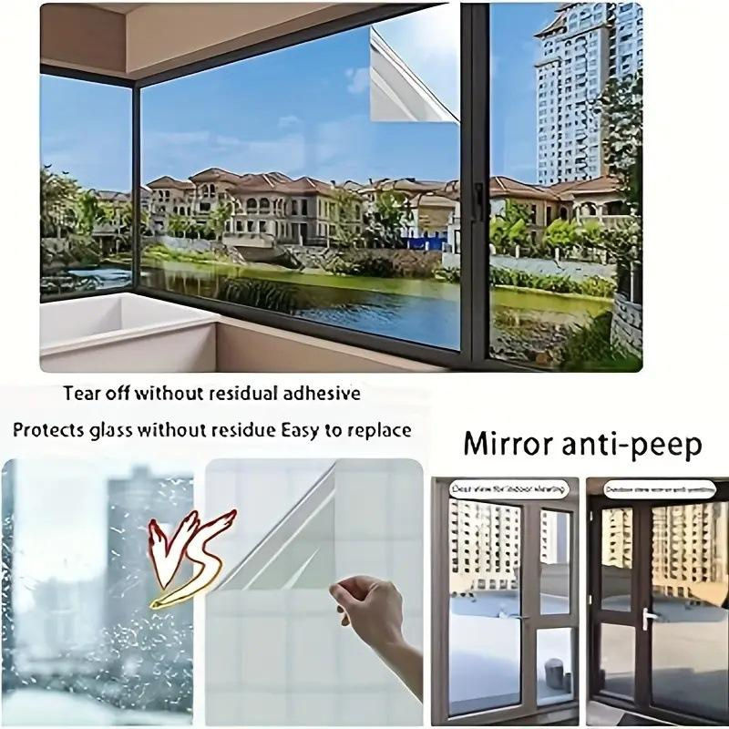 Selbstklebende Wärmedämmfolie für Glas als Sonnenschutz und Sichtschutz in Braun, Breite: 60 cm, Länge: 5 m - Bild 2