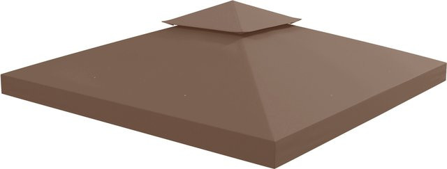 Outsunny Ersatzdach für Metall-Gartenpavillon aus wetterfestem Polyester, Farbe: Kaffee, B/T: 3 x 3 m - Bild 2