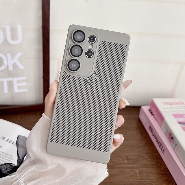 Wärmeableitende Handyhülle von lolozzx für Samsung S26 S25 Note 20 Ultra S24 S23 S22 S21 Plus in Lila, Matte PC Schutzhülle - Bild 1