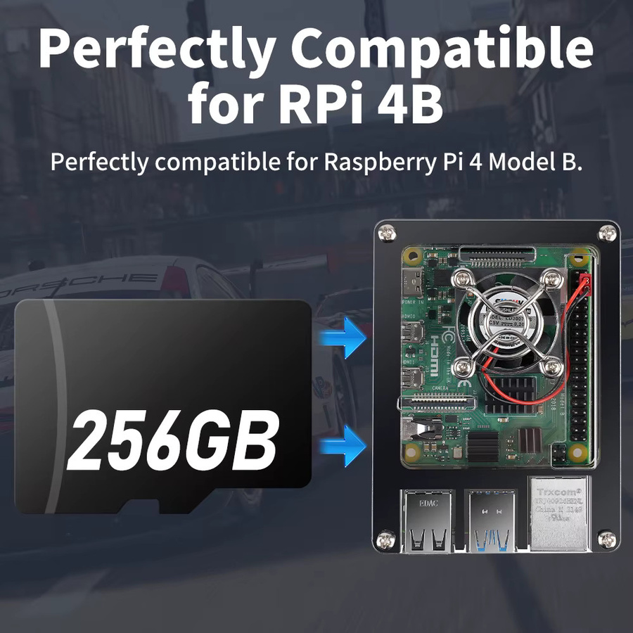 JMachen MicroSD Speicherkarte für Raspberry Pi 4B mit Batocera System, 64 GB, inklusive 90000 Spielen und 70 Emulatoren für PSP, PS1, DC, N64, MAME und SS, Schwarz - Bild 2