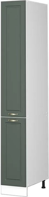 Vicco Badschrank Fame-Line Landhaus Stil in Grün-Gold-Weiß mit Soft-Close-Türen, B: 30 cm, H: 207 cm - Bild 1