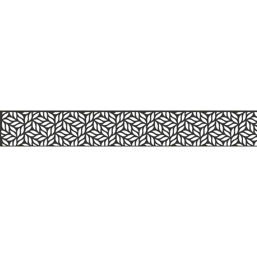 GroJa Steckzaun Designeinsatz Leafs Anthrazit B/H: 180 x 30 cm - Bild 2