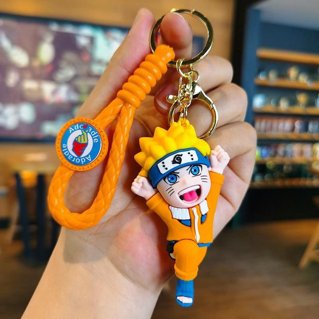 Fashnics Schlüsselanhänger Naruto Kakashi, PVC, Orange, Unisex - Bild 1