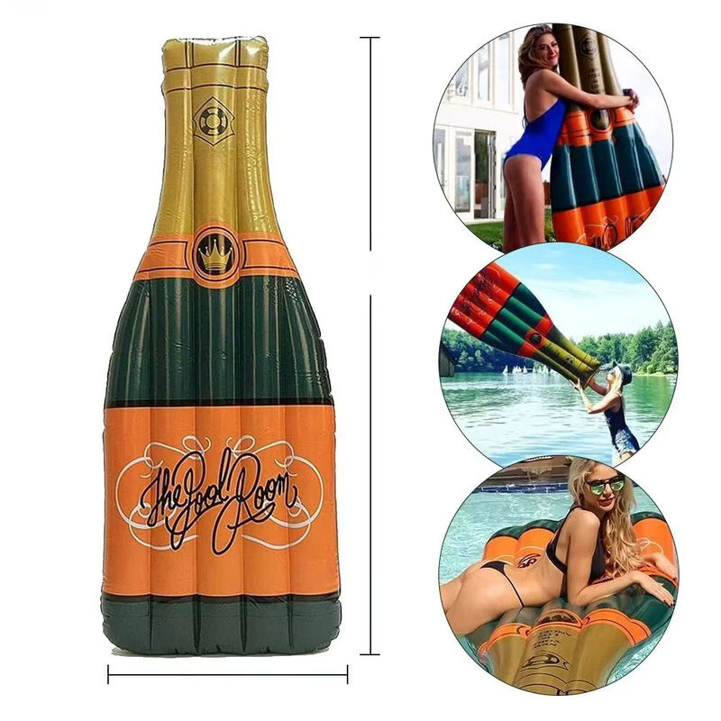 IHOMEINF Champagner flasche aufblasbare Pool Liege - Bild 7