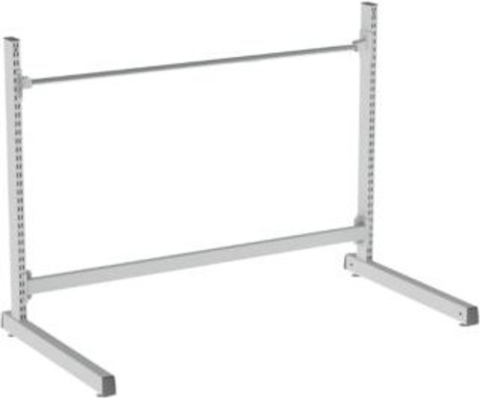 Treston Rollenständer Serie TPB niedrige Version aus Metall in Grau und Silber, Breite: 138 cm, für 1 Rolle mit Breite: 120 cm - Bild 1