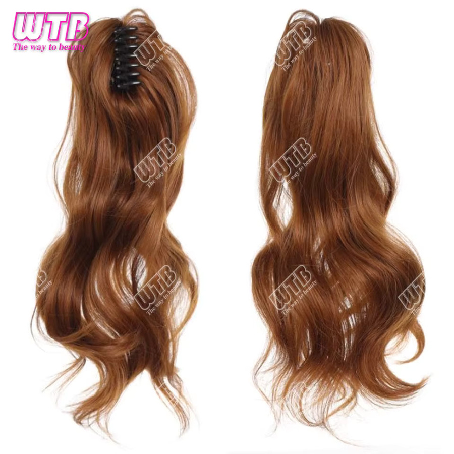 WTB Clip-on-Perücke Pferdeschwanz, synthetisch, gewellt, Damen - Bild 2