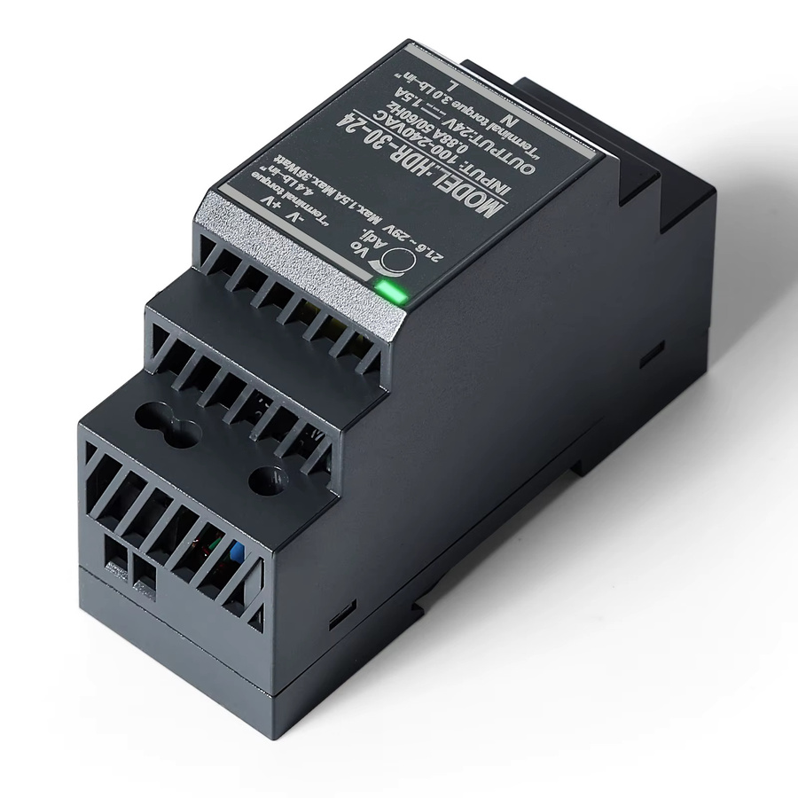 HDR-30-24 DC Schaltnetzteil 24V 1,5A 30W für DIN-Schiene in Schwarz - Bild 2