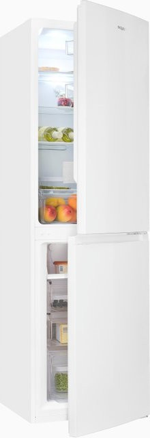 Exquisit Kühl-Gefrierkombination KGC5250-85-NF-040D in Weiss mit No-Frost und Super-Freezing, B/T/H: 54,5 x 54,5 x 180,5 cm - Bild 1