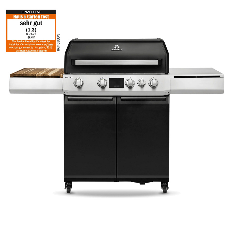GRANT Upgrade Modularer Gasgrill mit 4 Brennern, Edelstahlrost und Tür in Edelstahl-Optik - Bild 1