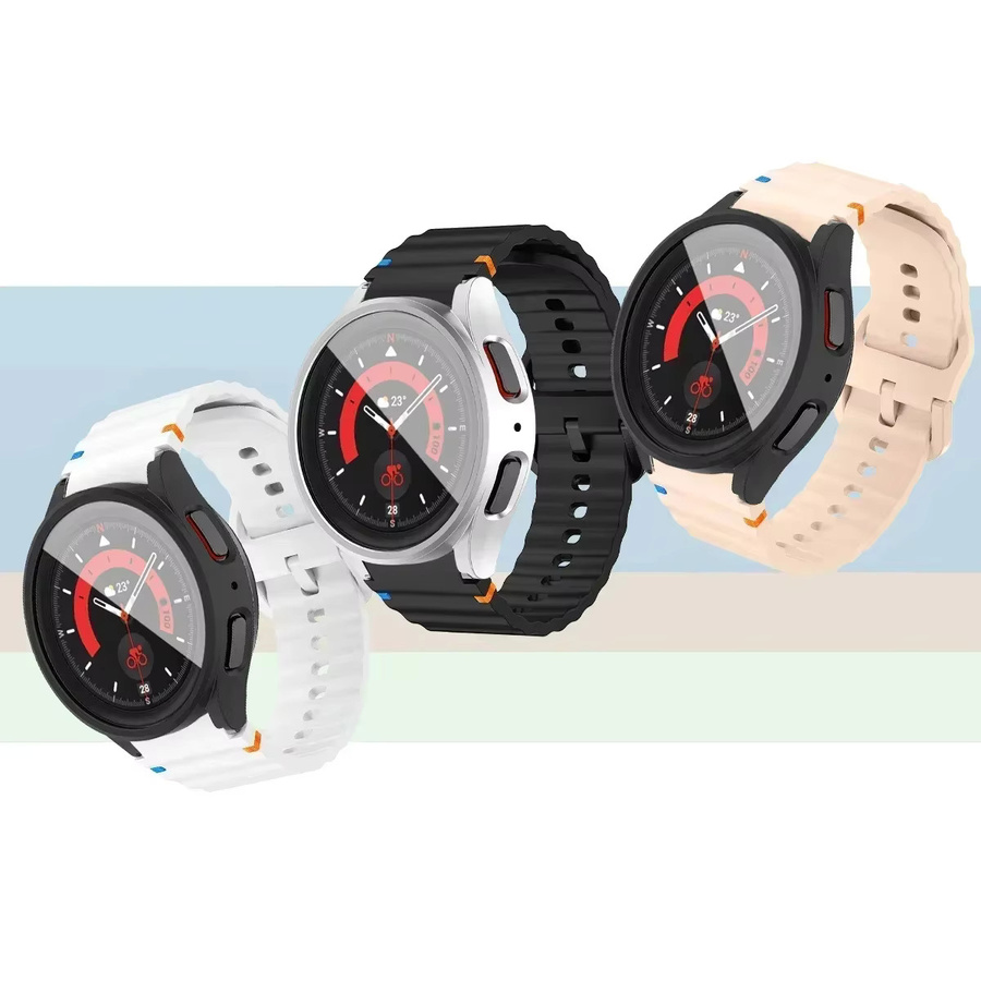 CAOWTAN Uhrenzubehör, Silikonband, Gehäuse und Schutzabdeckung, Samsung Galaxy Watch 7 40 mm 44 mm, Unisex - Bild 6