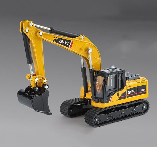 Ingenieur-Bagger Metallmodell, gelb, mit Licht und Ton, 1:60, ab 14 Jahren - Bild 1