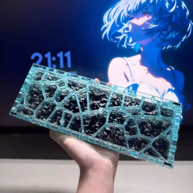 AttackFox GH60 Loch Custom Hollow Keyboard Case aus PC Spritzguss für mechanische Tastaturen wie Mad60, AULA Win60 oder Wooting60 - Bild 4