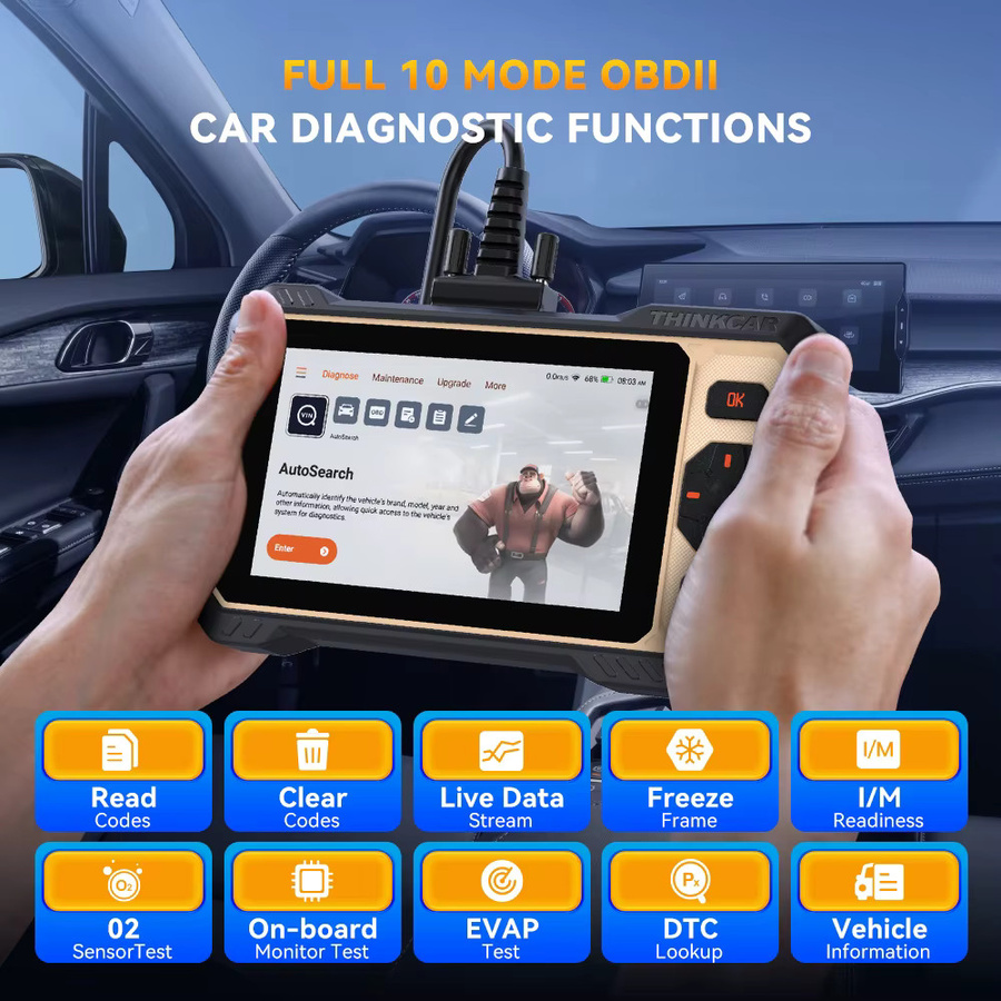 THINKCAR Thinkscan 662 OBD2-Diagnosetool in Schwarz mit 4-System-Scan, aktiven Tests und 12 Resets inklusive CANFD-Unterstützung - Bild 5