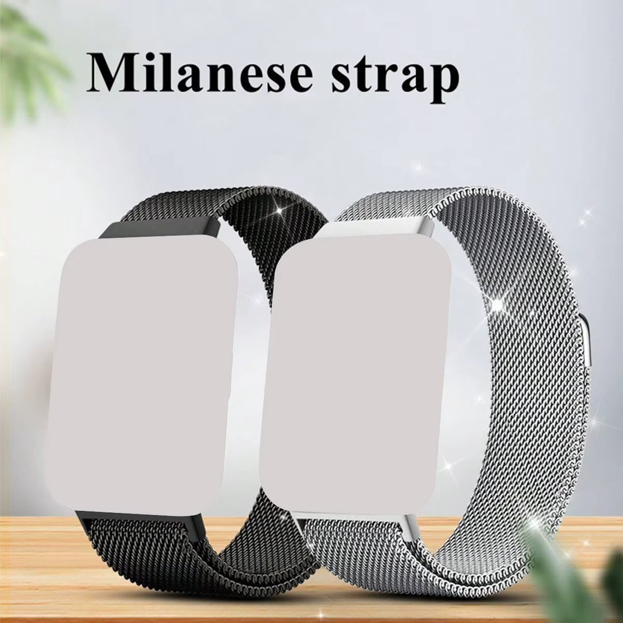 JBAILI Uhrenarmband Edelstahl, Milanaise, Schwarz, Unisex - Bild 1