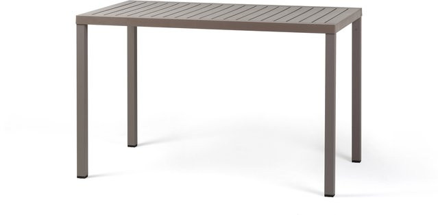 Nardi Cube Gartentisch aus pulverbeschichtetem Aluminium in Grau, B: 120 cm, T: 70 cm - Bild 1