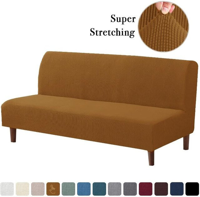 RTTIME Elastischer Sofa-Bettbezug in Hellbraun mit Jacquard-Stretch-Material für moderne Sofas - Bild 1