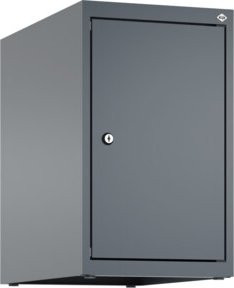 C+P Aufsatzschrank 7016/7016 aus Stahl mit Zylinderschloss und 1 Abteil, Farbe Anthrazit/Grau, B: 50 cm, T: 30 cm, H: 50 cm - Bild 1