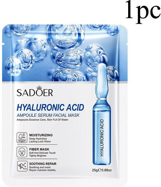 Chic Chroma Beauty Hyaluronsäure Gesichtsmaske, Unisex, Alle Hauttypen - Bild 1