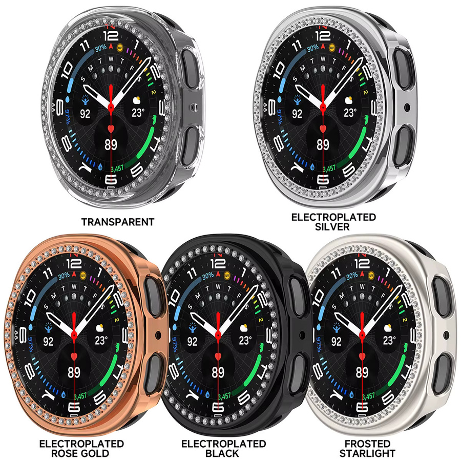 Bling Schutzhülle für Samsung Galaxy Watch 8, transparent, Diamant - Bild 2