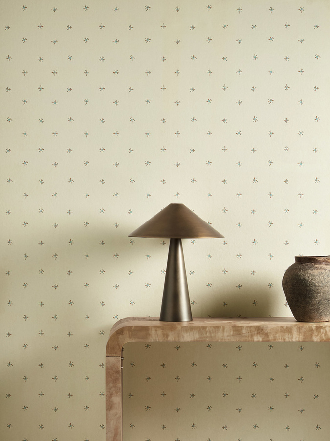 Harlequin Tapete Tidam in Terracotta und Beige mit geometrischem Abstract-Design aus Vlies - Bild 1