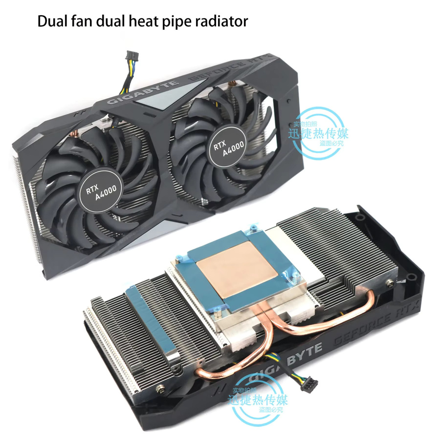 FREEZE MOD Quadro RTX A4000 GPU-Kühlermodifikation in Schwarz mit Kupferboden-Heatpipe und Lochabstand 54,5 x 54,5 mm - Bild 2