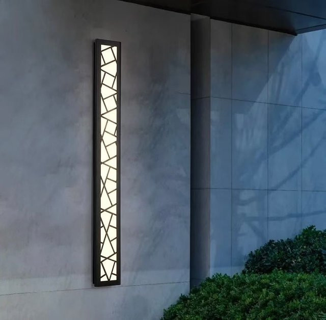 CHUBAN LED Außenwandleuchte aus Edelstahl in Silber oder Weiß, IP65 wasserdichte Gartenleuchte für Terrasse und Veranda, Breite: 12 cm - Bild 1